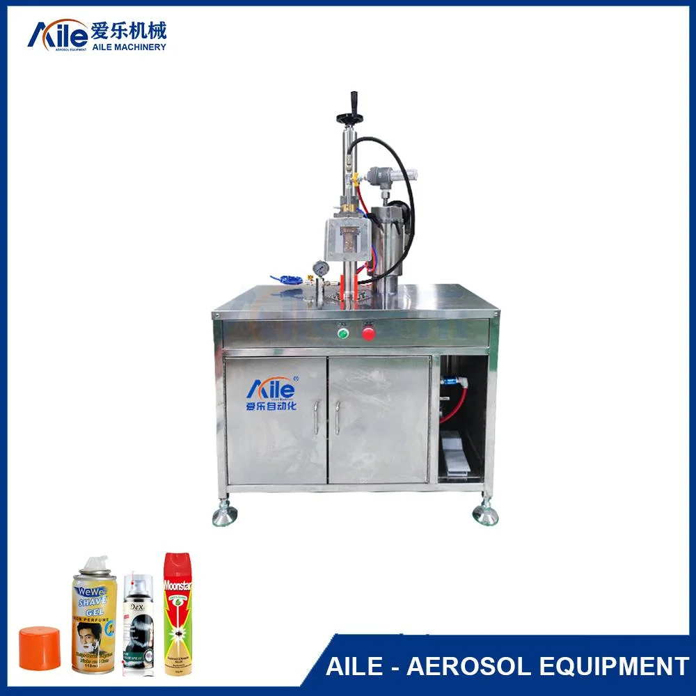 Small Type Easy Operate Semi Automatic LPG Refilled Equipment Snow Spray Aerosol Gas Filling Machine